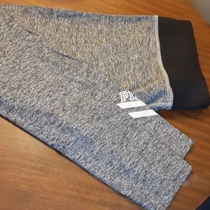 VS Pink Heathered Grey Yoga Pants Sz. M